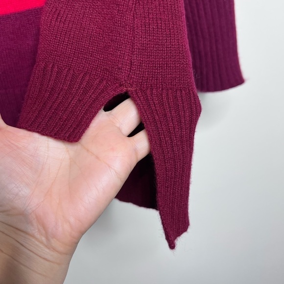 Athleta Cashmere Lodge Sweater Chianti Stripe XS - Picture 5 of 12